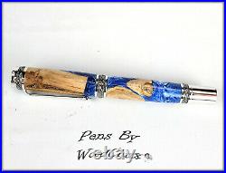 Handmade Stunning Maple Burl Wood Rollerball Or Fountain Pen ART SEE VIDEO 1172