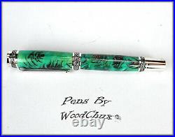 Handmade Stunning Mini Pine Cones Rollerball Or Fountain Pen ART SEE VIDEO 1144a