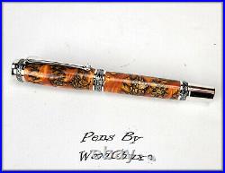 Handmade Stunning Mini Pine Cones Rollerball Or Fountain Pen ART SEE VIDEO 1145a