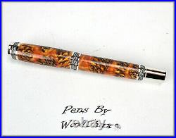 Handmade Stunning Mini Pine Cones Rollerball Or Fountain Pen ART SEE VIDEO 1145a