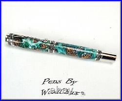 Handmade Stunning Mini Pine Cones Rollerball Or Fountain Pen ART SEE VIDEO 1146