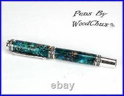 Handmade Stunning Mini Pine Cones Rollerball Or Fountain Pen ART SEE VIDEO 1178a