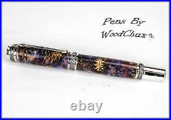 Handmade Stunning Mini Pine Cones Rollerball Or Fountain Pen ART SEE VIDEO 1179a