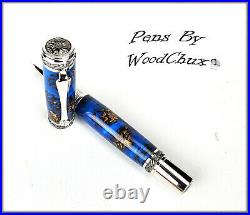 Handmade Stunning Mini Pine Cones Rollerball Or Fountain Pen ART SEE VIDEO 1186a