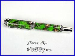 Handmade Stunning Mini Pine Cones Rollerball Or Fountain Pen ART SEE VIDEO 1215a