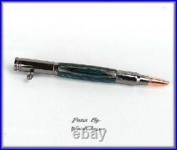 Handmade Writing Pen Spectraply Wood Bolt Action Hunting Beautiful SEE VIDEO 741