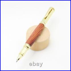 Handmade luxury wooden water-based ballpoint pen with magnetic cap Cocobolo 24K
