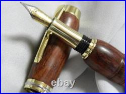 Handmade rosewood fountain penUnused sailor fountain pen