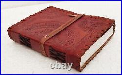Handmade wood free Paper Travel Notepad Leather Journal Diary Notebook Lot of 20
