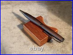 Handmade wooden shaft ballpoint pen ebony #60776c