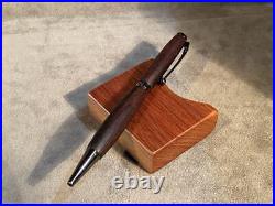 Handmade wooden shaft ballpoint pen ebony #60776c