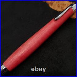 Handmade wooden shaft mechanical pencil, pink ivory, beeswax finish #d1ea45