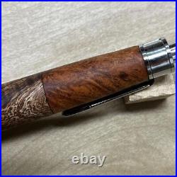 Handmade wooden shaft pen, Hawaiian core, heather x rhizome #114909
