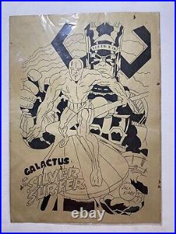 Jack Kirby, drawing on paper with a fountain pen (handmade)