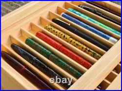 Japanese Cedar Hita Sugi Fountain Pen Storage Box 50 Made in Japan Natural Color