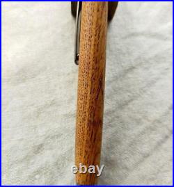Keyaki wood shaft ballpoint pen handmade wood pen G2 gunmetal #8e209e