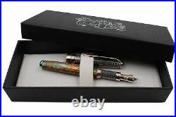 Klimt Three Of Life Pen Solid Silver Cap Bock Nib EF Size Black Ink Cartridges