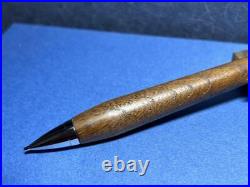 Kojiro Keyaki mechanical pencil 0.5 wooden shaft pen Kato metal handmade #c9f580