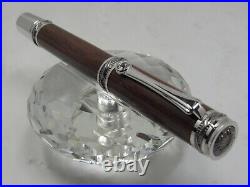 Large Majestic Rare Cocobolo Fountain Pen With High Quality Case