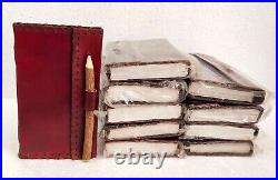 Leather Journal Diary Notebook Blank Travel Notepad Handmade Journal Lot of 10