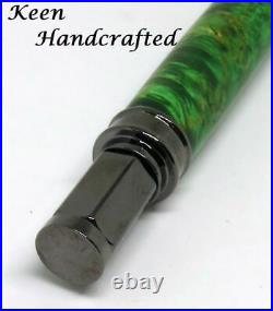 Lp Keen Handcrafted Handmade Hybrid Magnetic Vertex Gun Metal Fountain Pen