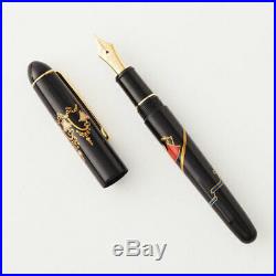 MOOMIN Little My Model Japanese Lacquer & Gold Fountain Pen 14K Nib/M Handmade