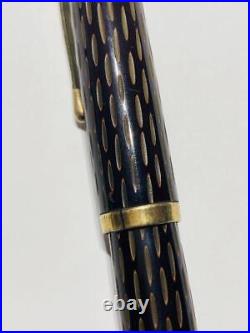 Montblanc 22 nib, ink-stopping, handmade fountain pen, carved lacquer