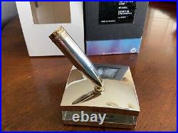 Montblanc Meisterstuck Solitaire Fountain pen Stand Desk Sterling Silver