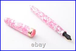 Ohashido Handmade Fountain Pen & Ball-point Pen Set Pink Nib Steel Fine MINT