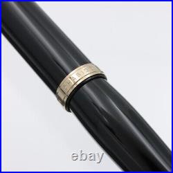 Ohashido Handmade fountain pen standard size Ebonite black Clipless M