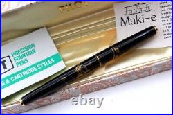 PILOT Art Craft MAKI-E Fountain Pen -Handmade LACQUER / GOLD-80's-NEW-RARE
