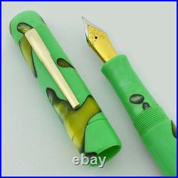 PSP Ranga Zayante Acrylic Fountain Pen Green & Olive, Hand Made, JoWo Nib C/C