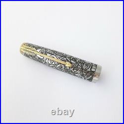Parker 51 Oversize Fountain pen Fine Gold Nib Special Hand Made Cap Very Rare