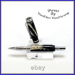 Pen HandMade Writing Ball Point Fountain Alligator Jaw Bone Pens VIDEO 1501