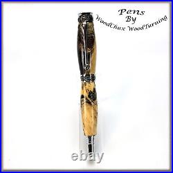 Pen HandMade Writing Ball Point Fountain Buckeye Burl Wood Pens VIDEO 1493