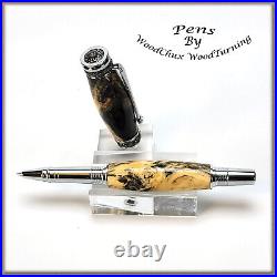 Pen HandMade Writing Ball Point Fountain Buckeye Burl Wood Pens VIDEO 1493a