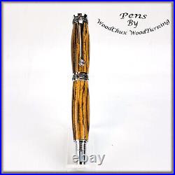 Pen HandMade Writing Ball Point Fountain Exotic Bocote Wood Pens VIDEO 1387