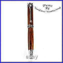 Pen HandMade Writing Ball Point Fountain Exotic Cocobolo Wood Pens VIDEO 1388