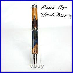 Pen HandMade Writing Ball Point Fountain Hawaii Koa Wood Pens SEE VIDEO 1257a