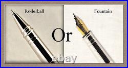 Pen HandMade Writing Ball Point Fountain Mallee Burl & Resin Wood Pens 1450