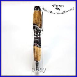 Pen HandMade Writing Ball Point Fountain Mallee Burl & Resin Wood Pens 1450a