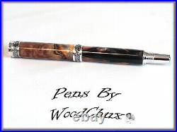 Pen HandMade Writing Ball Point Fountain Maple Burl Wood Pens SEE VIDEO 1268