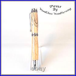 Pen HandMade Writing Ball Point Fountain Spalted Tamarind Pens SEE VIDEO 1329