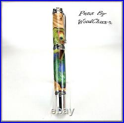 Pen Handmade Stunning Maple Burl Wood Rollerball Or Fountain Pens VIDEO 1234