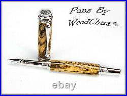 Pen Pens HandMade Writing Ball Point Fountain Exotic Bocote Wood SEE VIDEO 1131