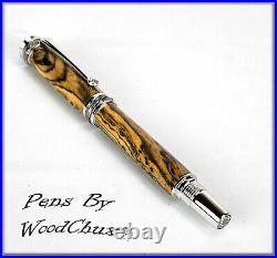 Pen Pens HandMade Writing Ball Point Fountain Exotic Bocote Wood SEE VIDEO 1131a
