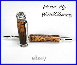 Pen Pens HandMade Writing Ball Point Fountain Exotic Cocobolo Wood VIDEO 1132a