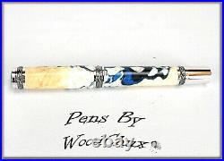 Pen Pens Handmade Rare Maple Burl Wood Rollerball Or Fountain SEE VIDEO 1133a