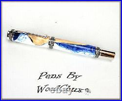 Pen Pens Handmade Rare Maple Burl Wood Rollerball Or Fountain SEE VIDEO 1135