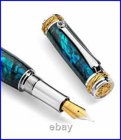 Pitchman Tycoon Signature Executive Pen A Teal Luxury Fountain Pen For Men